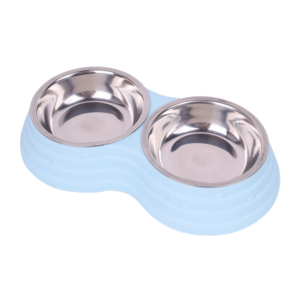 limentador Doble de Acero Inoxidable